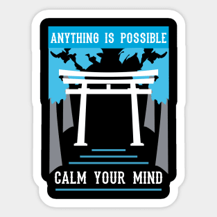 anything is possible calm your mind recolor 08 Sticker